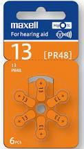 Maxell Size 13 Hearing Aid Battery (6 Batteries pack)-Hearing Aid Battery-dealsplant
