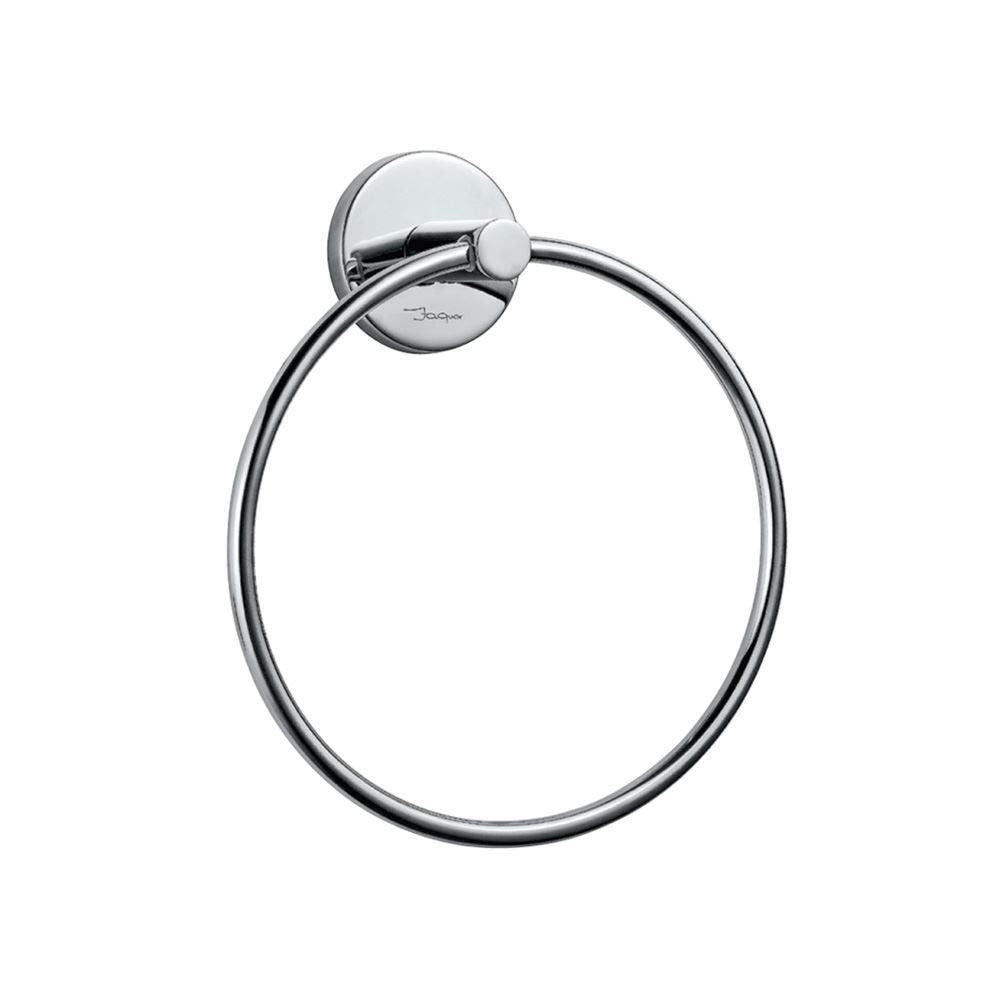 Jaquar Metal Crome TOWEL RING with ROUND FLANGE (Medium )-Bathroom Accessories-dealsplant