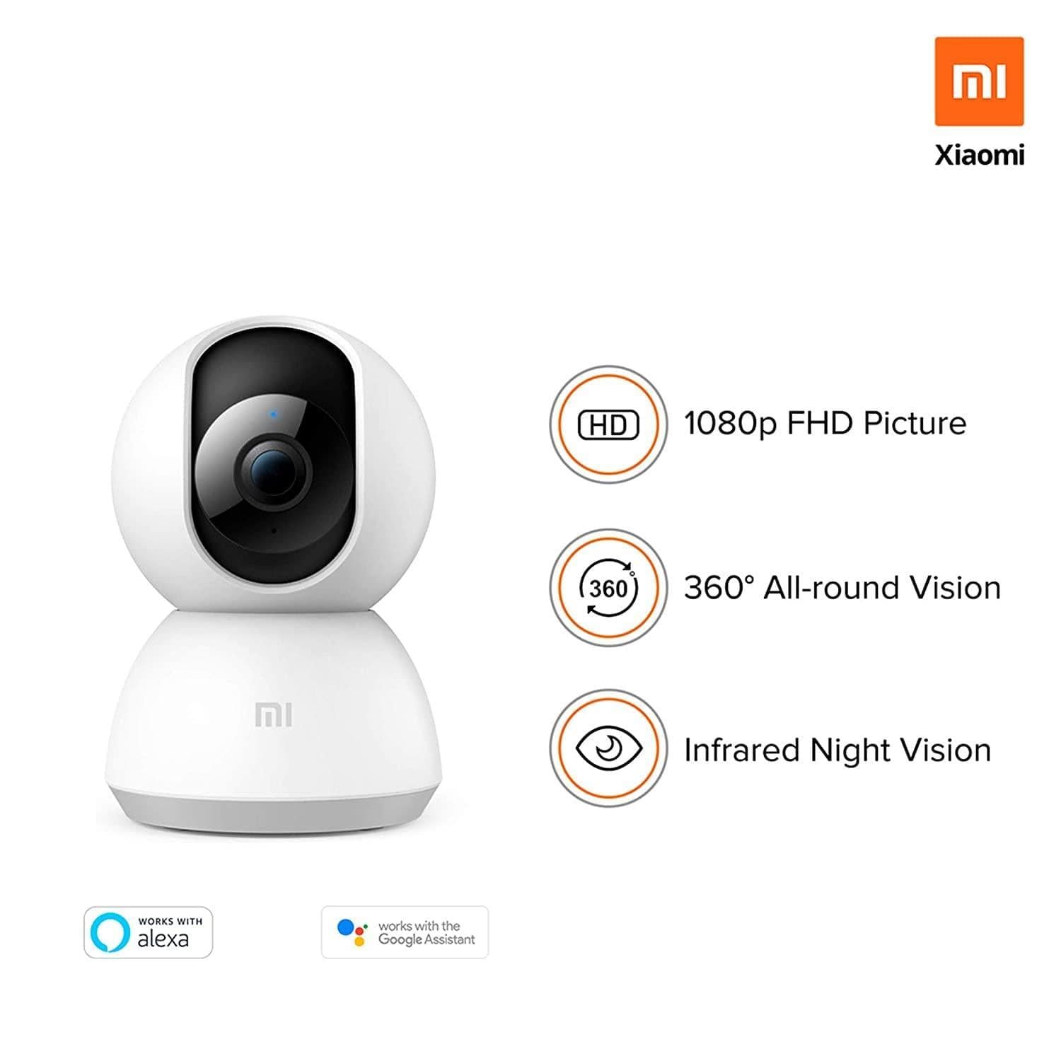 Mi 360° 1080p Full HD WiFi Smart Security Camera| 360°-Camera-dealsplant