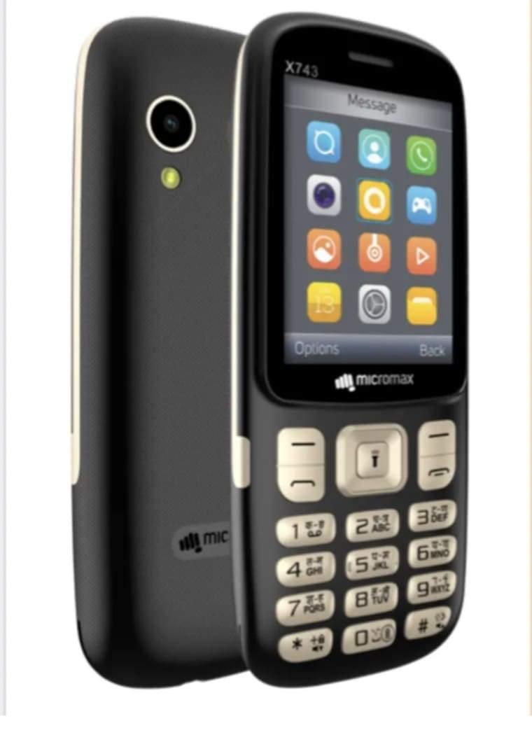 Micromax X743 Black-Mobile Phones-dealsplant