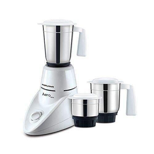 Morphy Richards Aero 500-Watt Mixer Grinder with 3 Jars (White)-Home & Kitchen Appliances-dealsplant