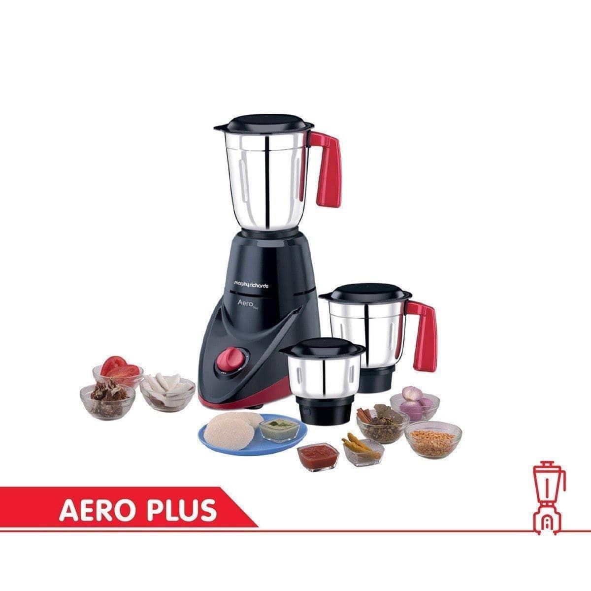 MORPHY RICHARDS AERO PLUS 500W 3 JAR MIXER GRINDER-Home & Kitchen Appliances-dealsplant