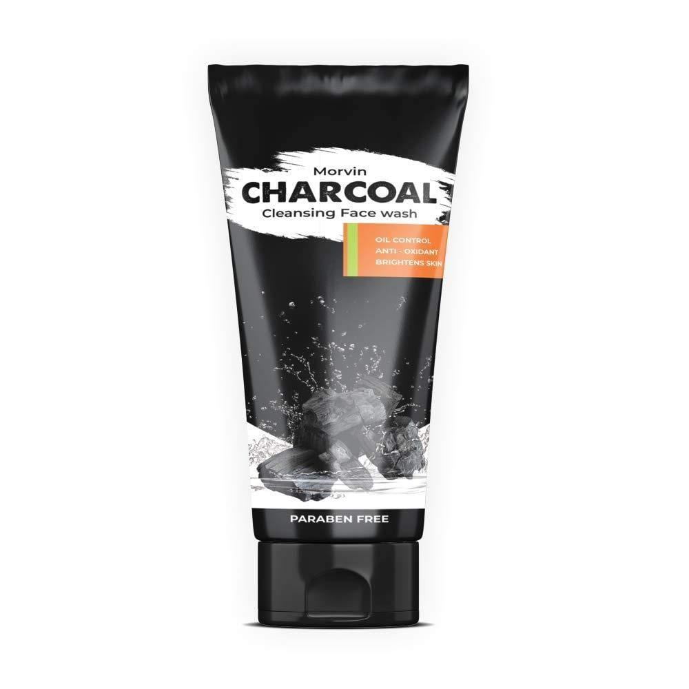 Morvin Charcoal Cleansing Face Wash-Health & Personal Care-dealsplant