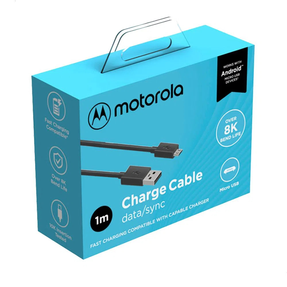 [Un]believable deal Motorola V8 MicroUSB fast charging data cable 1m-Charging Valets-dealsplant