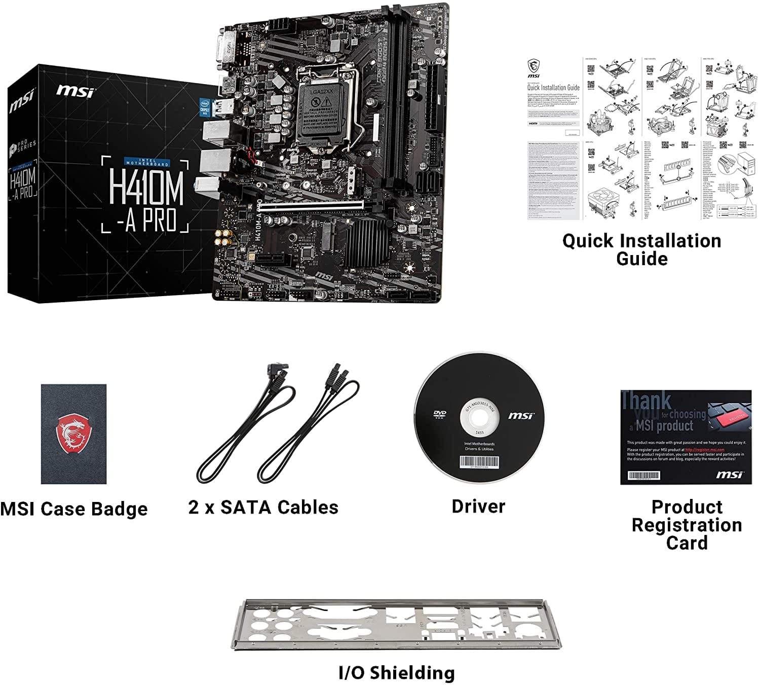 MSI H410M-A PRO ProSeries Motherboard-Mother Boards-dealsplant
