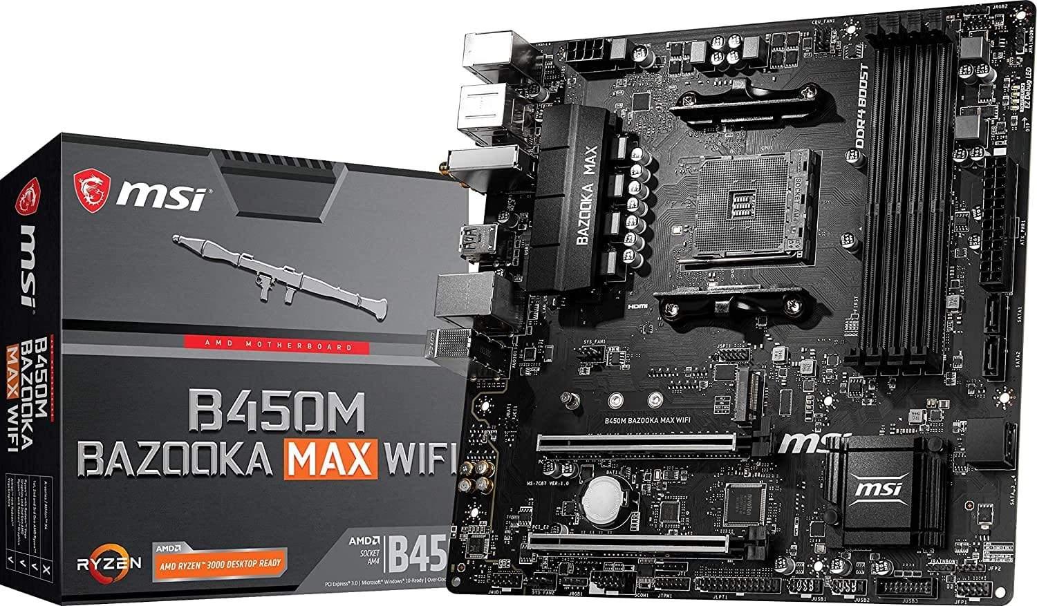 MSI B450M Bazooka MAX WiFi Motherboard-Motherboard-dealsplant