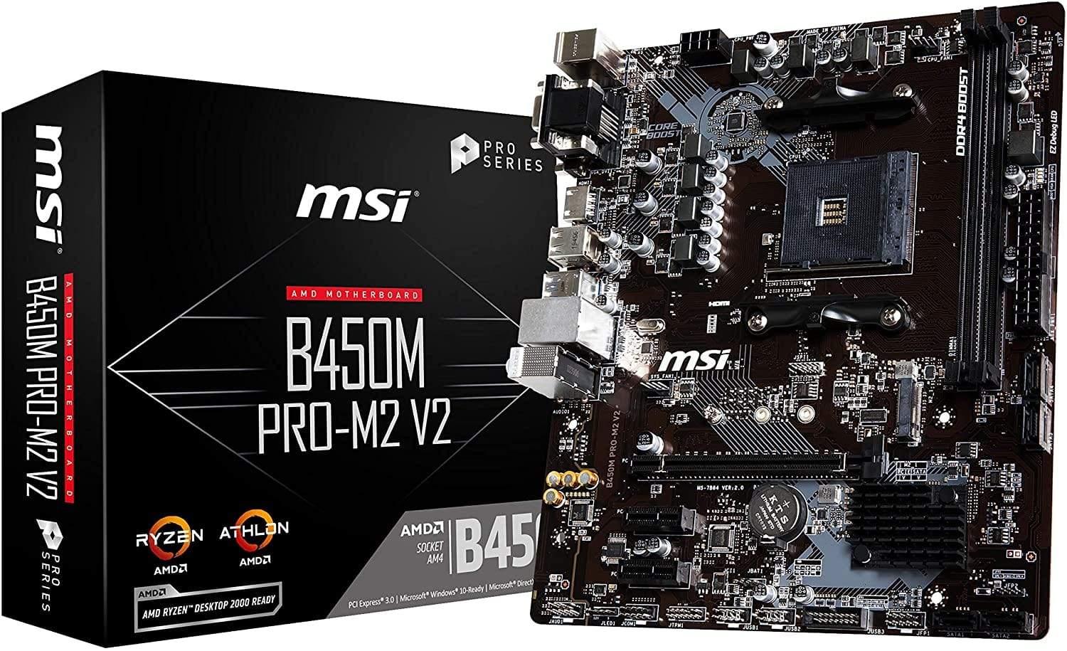 MSI B450M PRO-M2 Max Motherboard-Motherboard-dealsplant