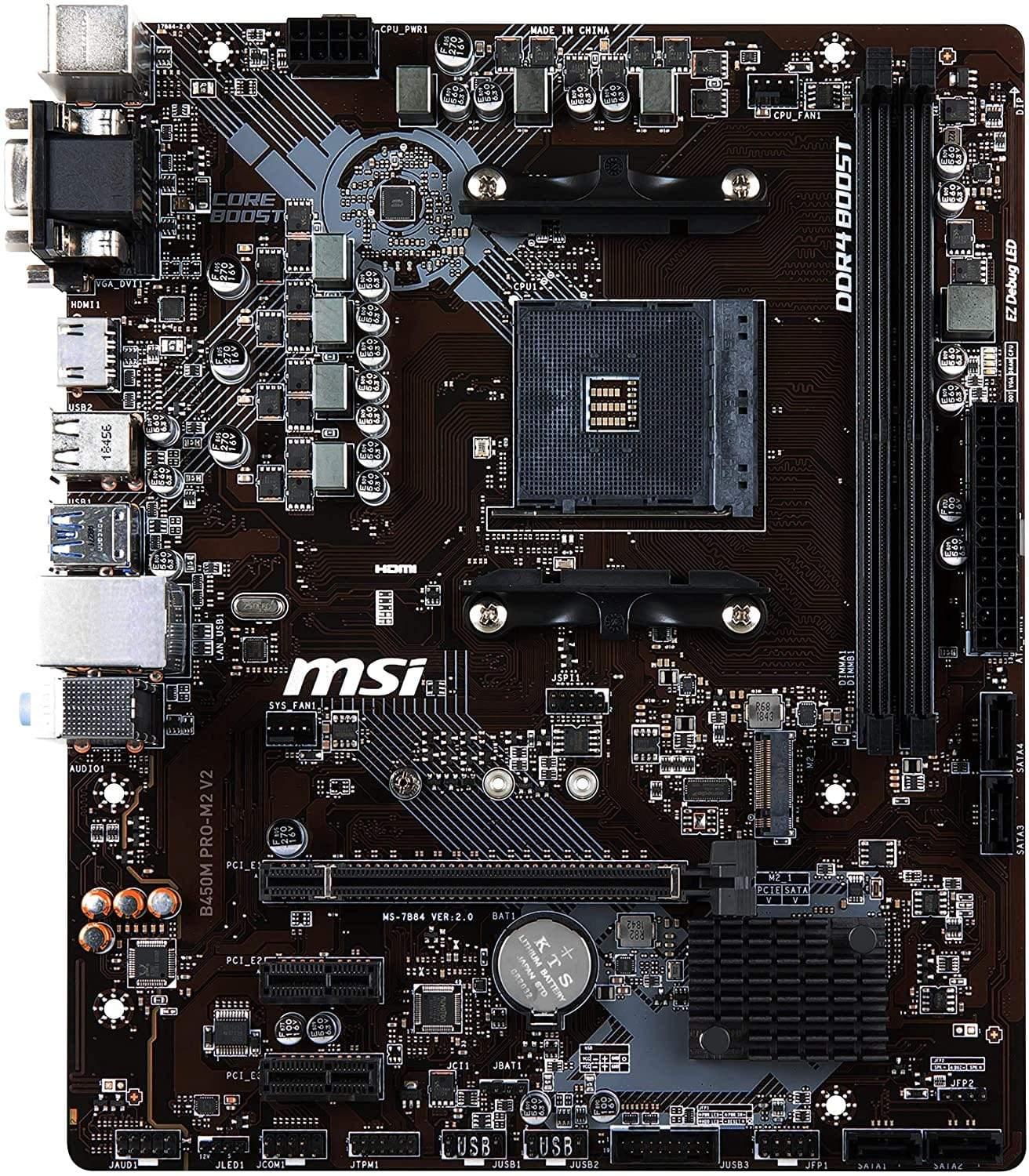 MSI B450M PRO-M2 Max Motherboard-Motherboard-dealsplant