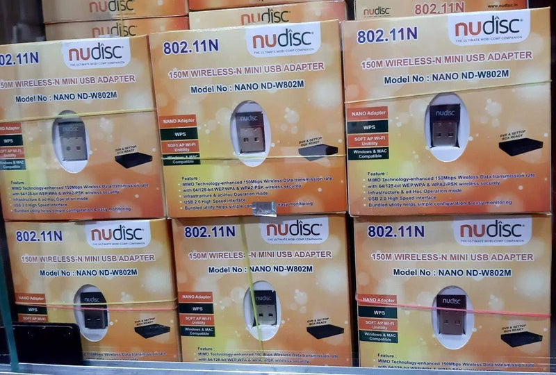 Nudisc 150M Wireless-N Mini USB Adapter-USB Adapters-dealsplant