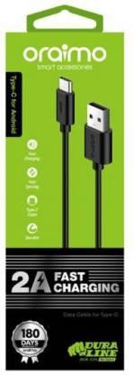 ORAIMO OCD-C53 1 m USB Type C Cable (Compatible with ALL ANDROID DEVICES WITH TYPE C PORT, Black)-Charging Cable-dealsplant