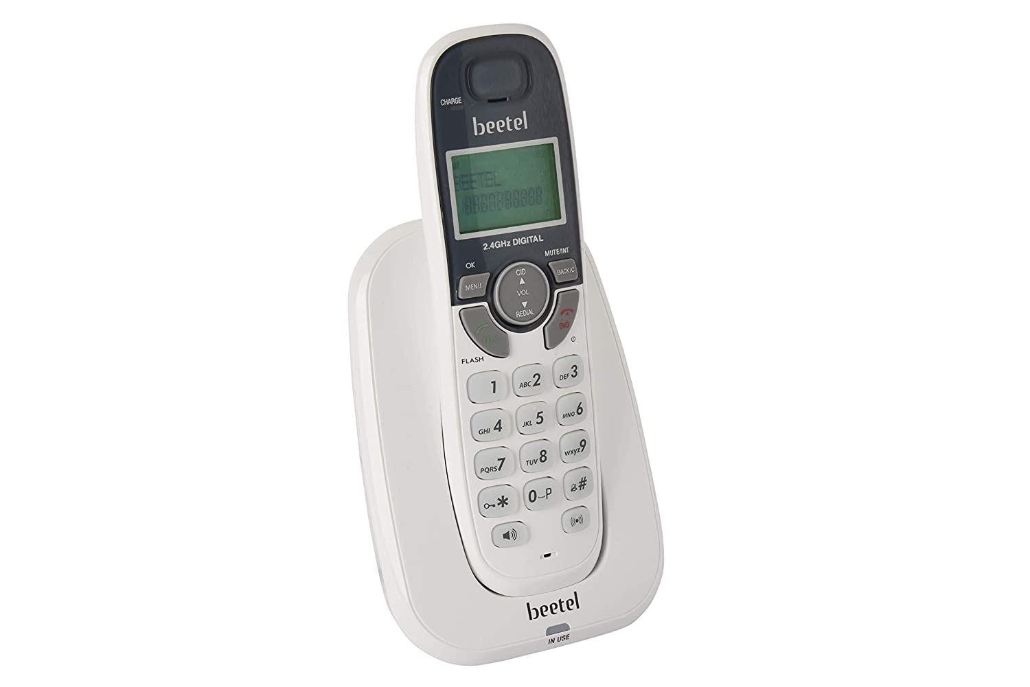 BEETEL X-70 BLACK CORDLESS PHONE-Cordless phone-dealsplant