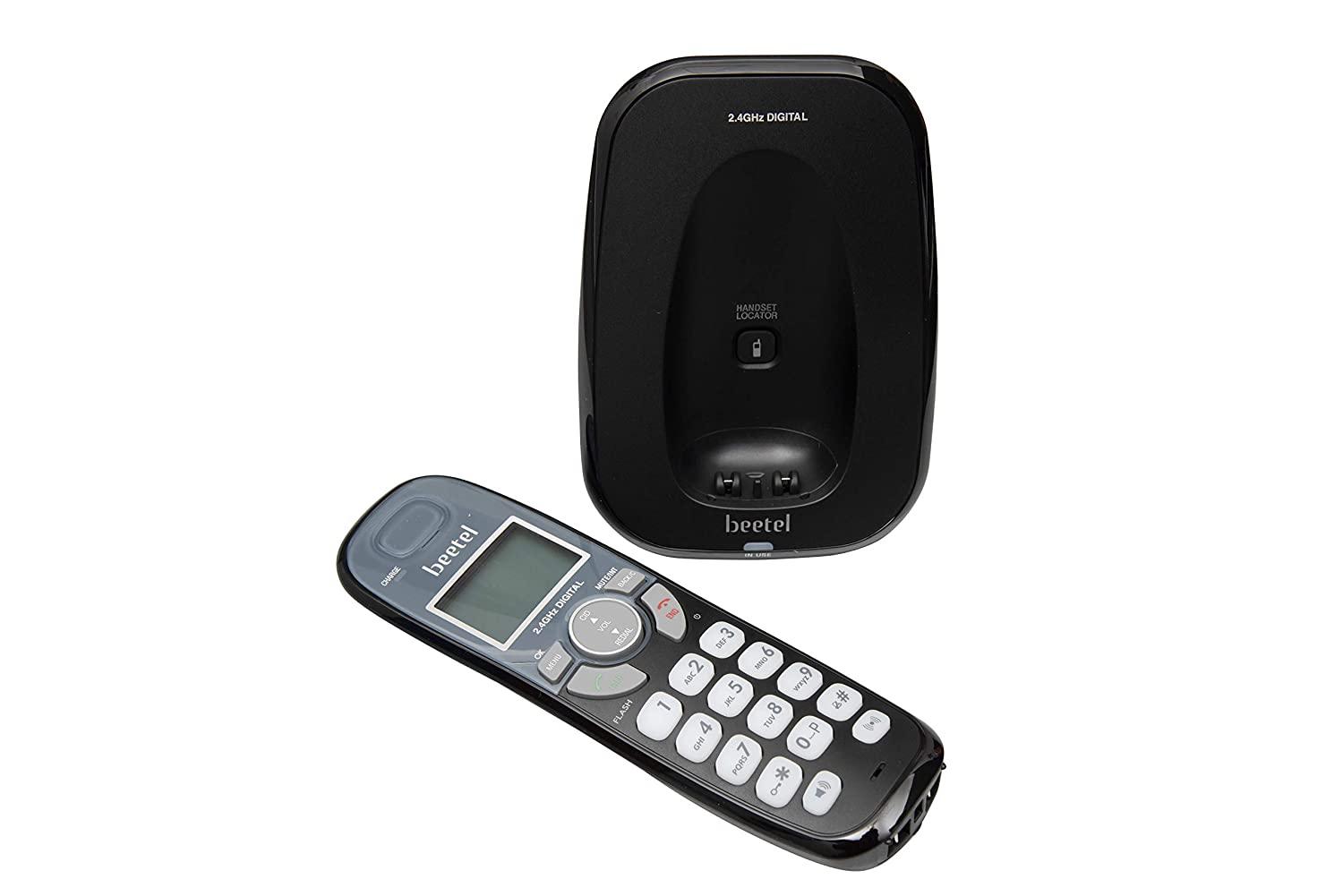 BEETEL X-70 BLACK CORDLESS PHONE-Cordless phone-dealsplant