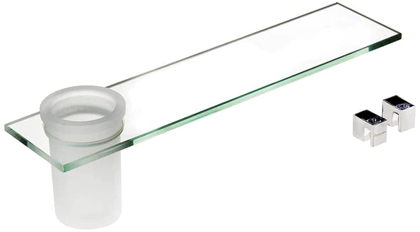 Parryware T6705A1 Verve Glass Shelf 40mm & Tumbler-glass shelf-dealsplant