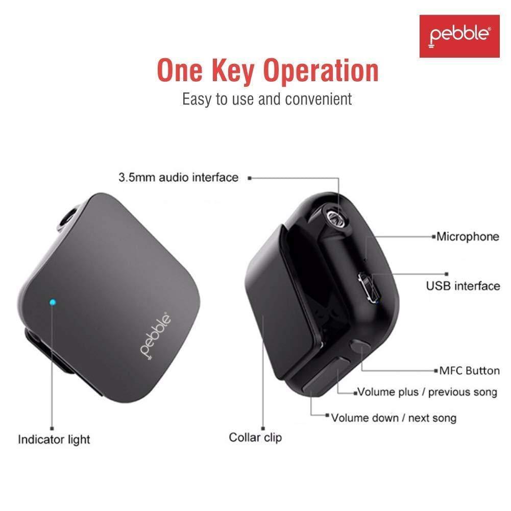 Pebble Zest Core Bluetooth Audio Receiver-Bluetooth Receiver-dealsplant