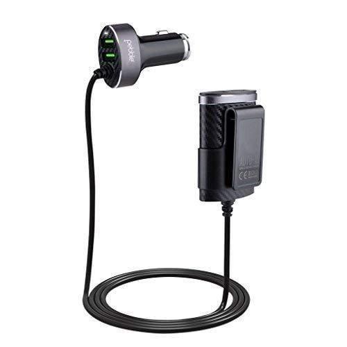 Pebble PCC41 Front/Back Seat 4 USB Car Charger with Smart ID & 5.1A Output (Total)-Car charger-dealsplant