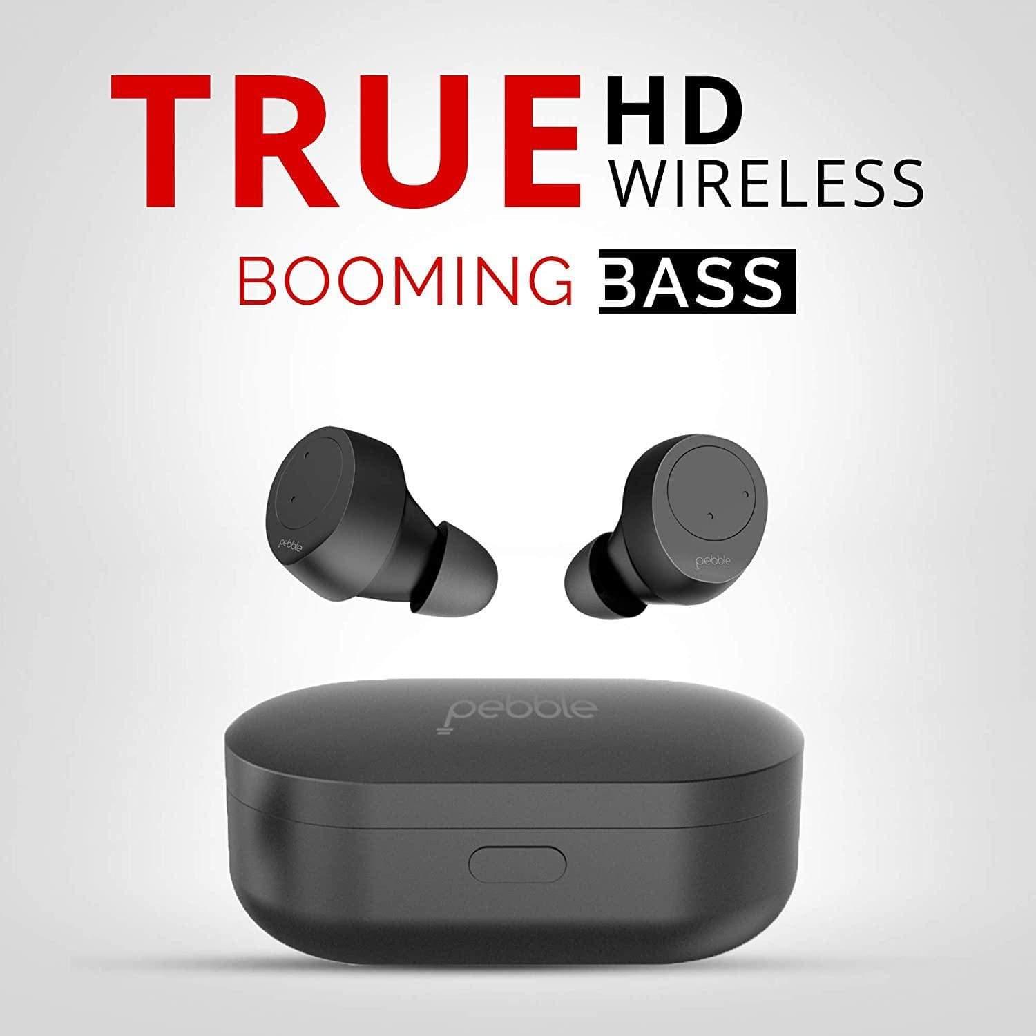 Pebble Twins Deep Bass True Wireless Earbuds-Earbuds-dealsplant