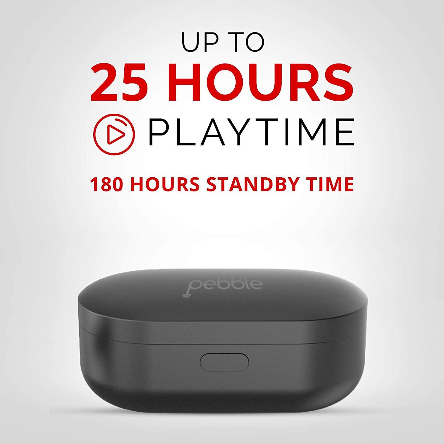 Pebble Twins Deep Bass True Wireless Earbuds-Earbuds-dealsplant