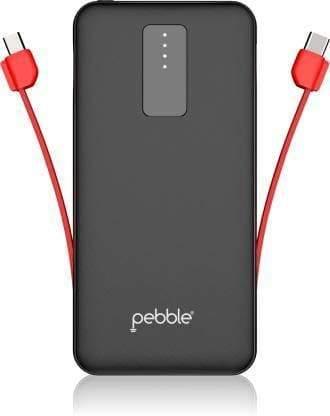 Pebble Ace 10000 mAh power bank with type-c & micro cable PB66 (N)-Power Bank-dealsplant