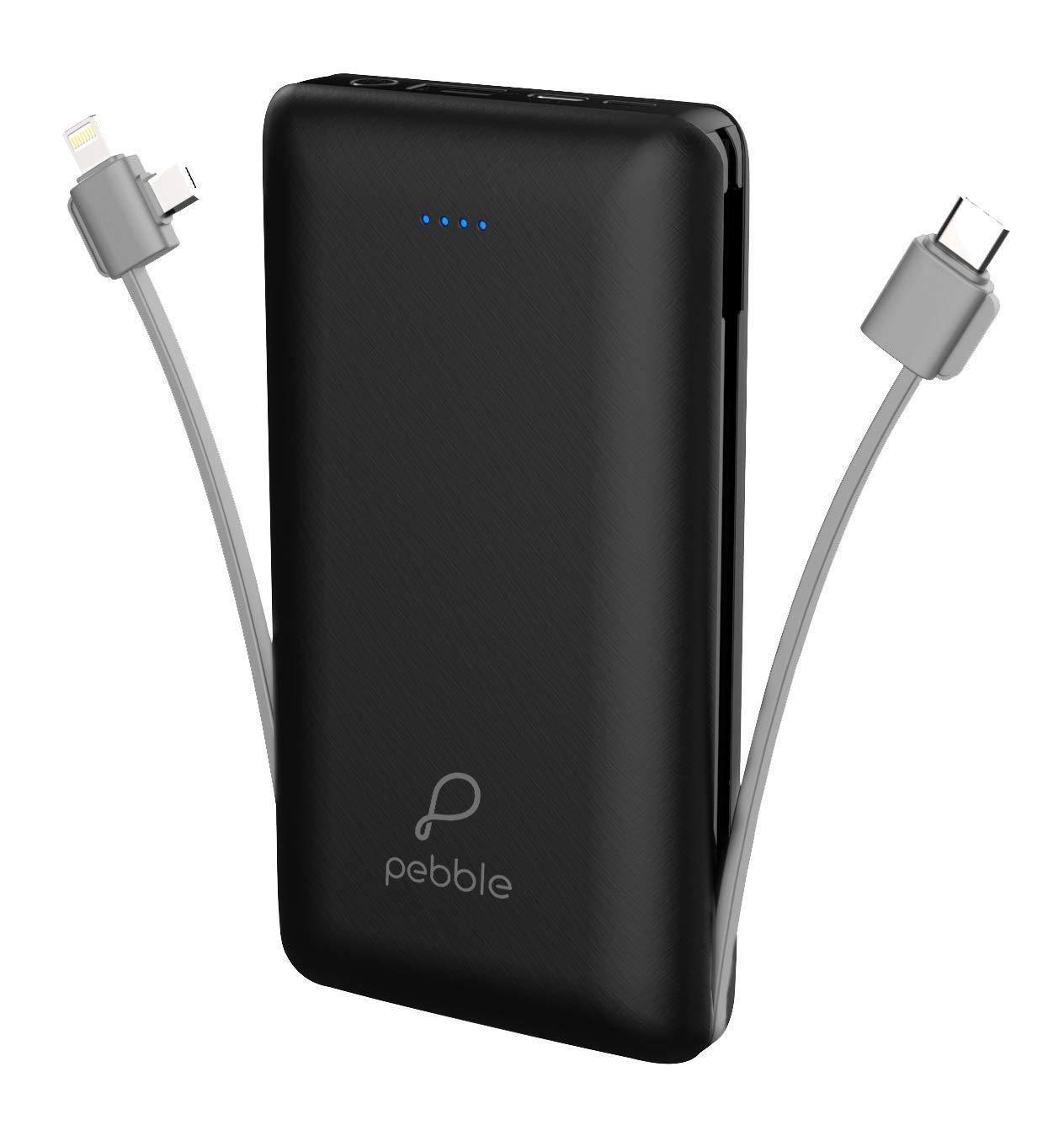 Pebble Ace+ Max 20000 mAh Power Bank with in-Built Micro, Type-C & Lightning Cables and Fast Charging-Power Bank-dealsplant
