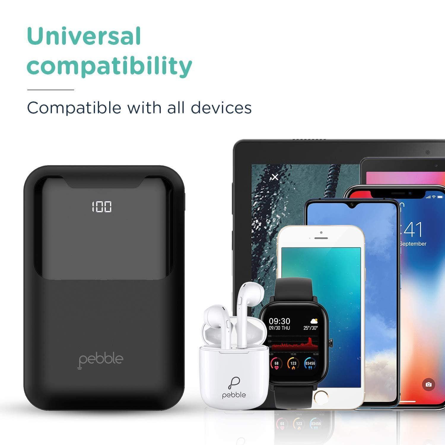 Pebble ion 10000 mAh Fast Charge Power Bank-Power Bank-dealsplant