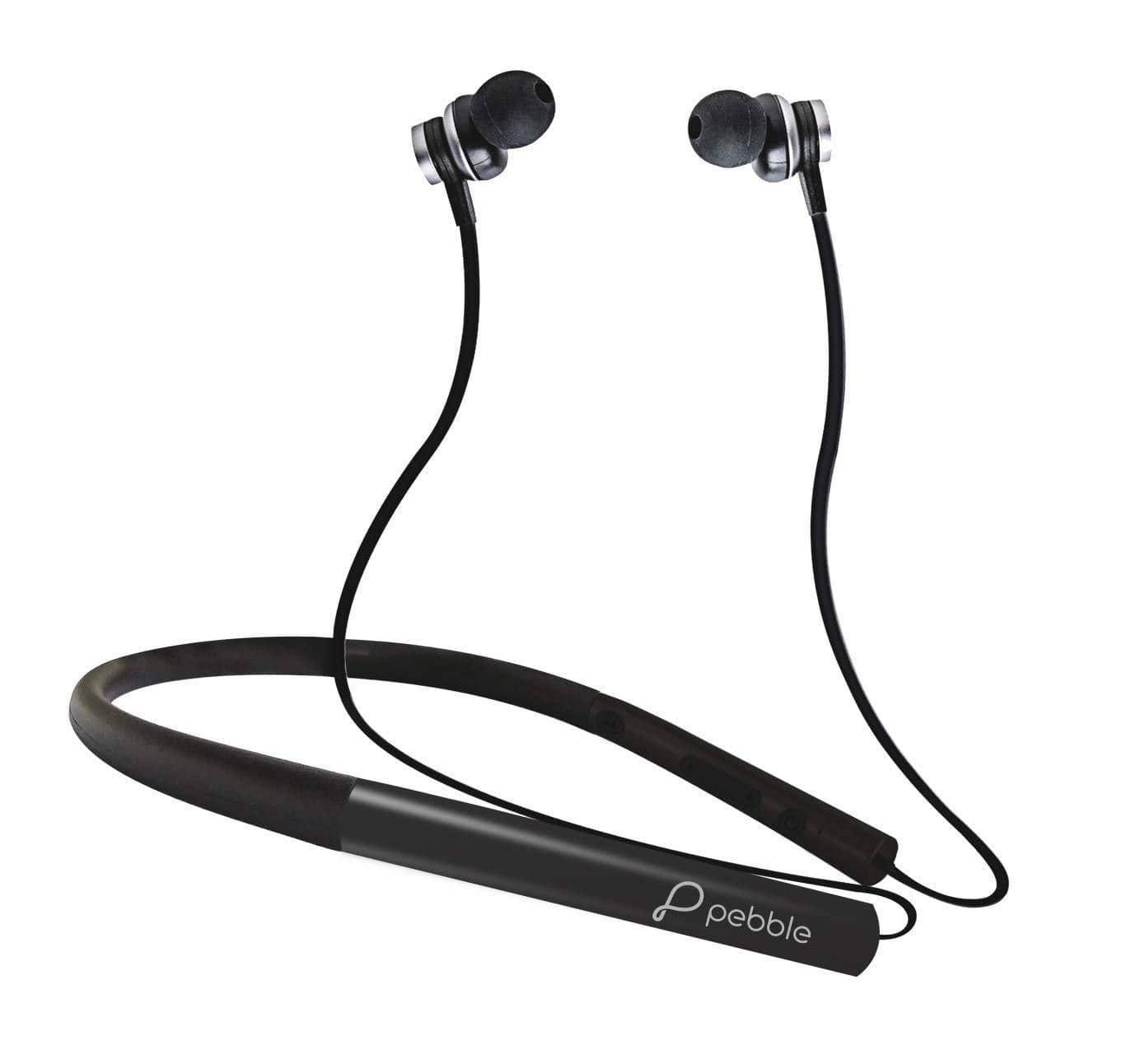 Pebble Halo Wireless Bluetooth Neckband with Deep bass Sound.-Wired Earphone-dealsplant