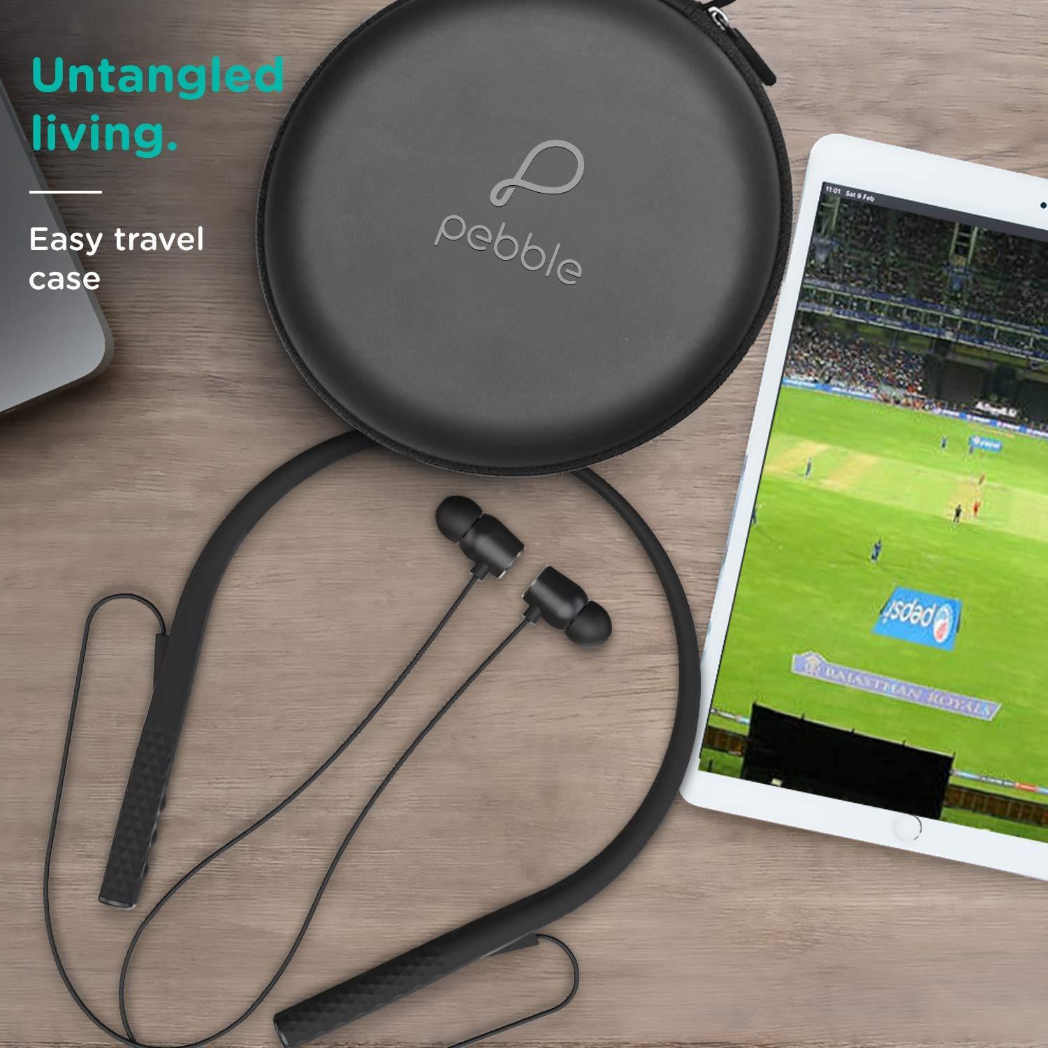 Pebble Flex Premium Bluetooth Neckband IPX5 Sweat Proof-Wireless Earphone-dealsplant