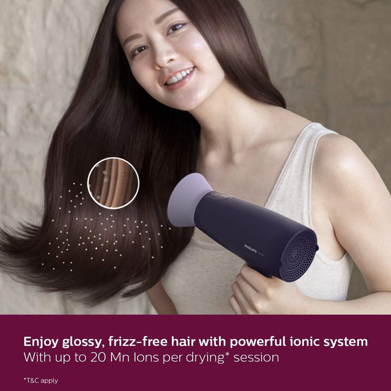 Philips Hair Dryer BHD318/00 1600W Thermoprotect AirFlower Advanced Ionic Care 3 Heat & Speed Settings to Give Frizz Free Shiny Hair-Hair Dryer-dealsplant