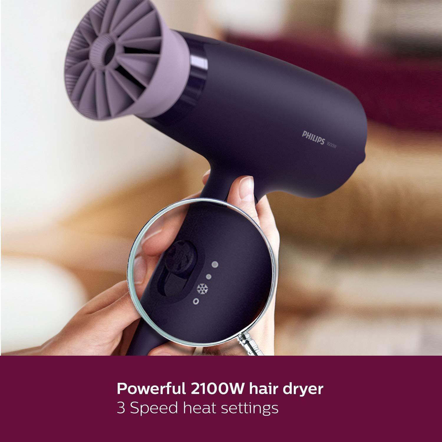 Philips Hair Dryer BHD318/00 1600W Thermoprotect AirFlower Advanced Io