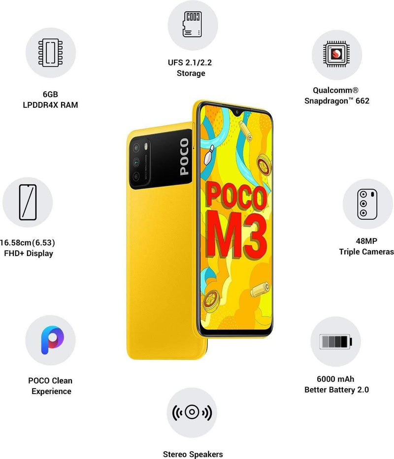 POCO M3 Mobile phone 2021 with 6GB RAM,64GB Storage-Mobile Phones-dealsplant