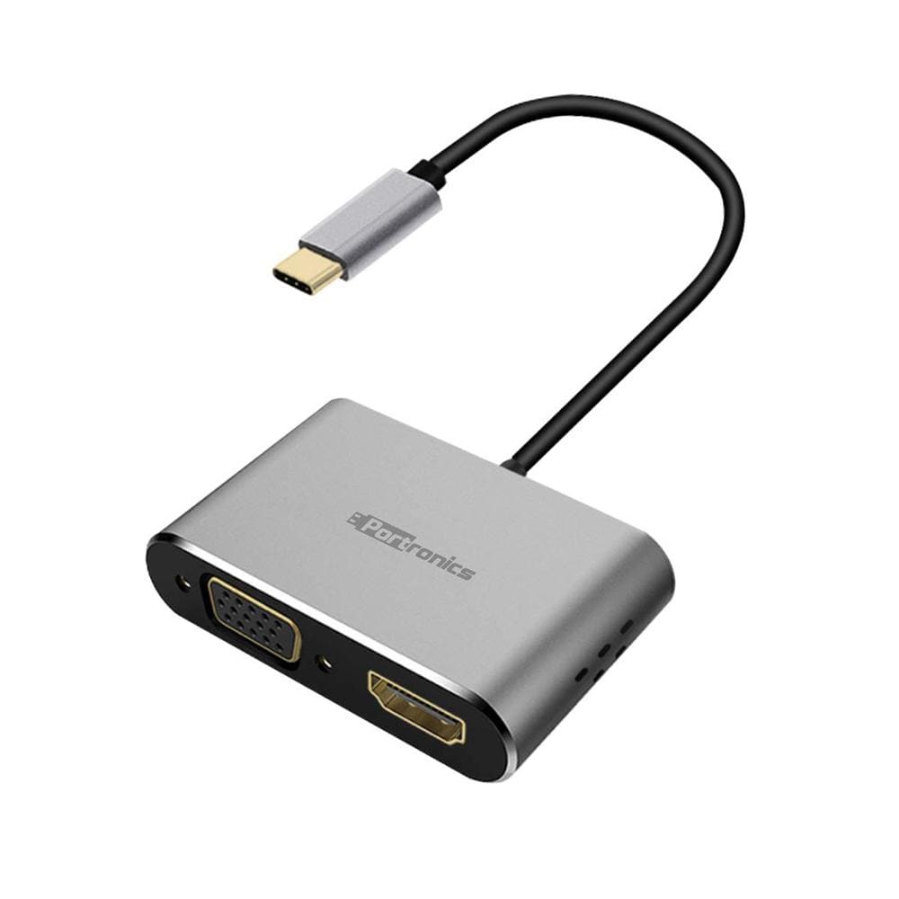 Portronics Mport 4C1 POR-173 4-In-1 USB-C to Multiport Adapter-4 Port USB HUB-dealsplant