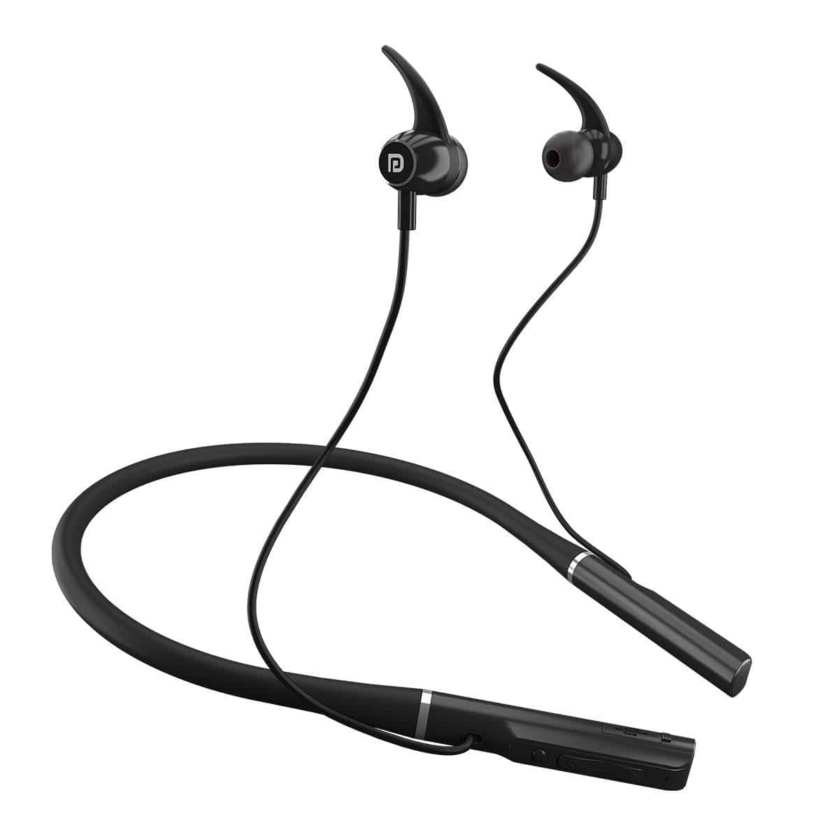 Portronics Harmonics 300 Stereo Wireless Bluetooth 5.0 Sports Headset with High Bass-Bluetooth Headsets-dealsplant