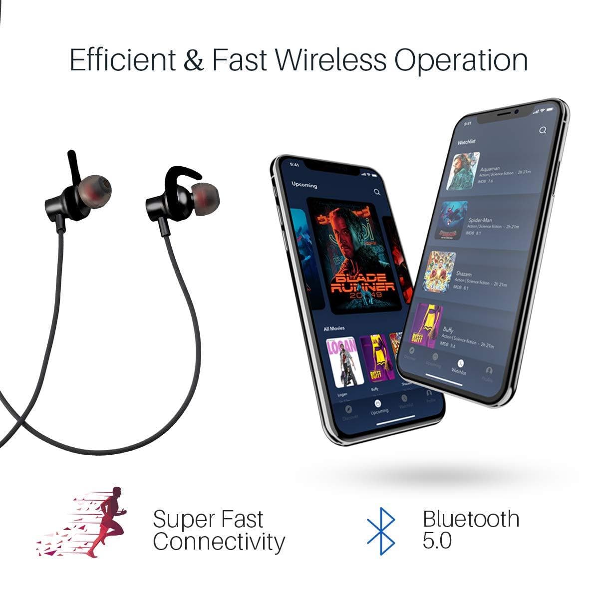 Portronics Harmonics X Wireless POR-1099 Bluetooth 5.0 Sports Headset-Bluetooth Headsets-dealsplant