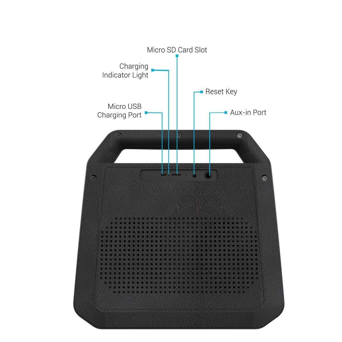 Portronics Roar POR-549, 2x12W Bluetooth 4.2 Stereo Speaker-Bluetooth Speakers-dealsplant