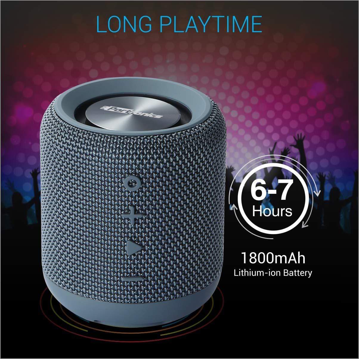 Portronics SoundDrum Bluetooth Stereo Speaker-Bluetooth Speakers-dealsplant