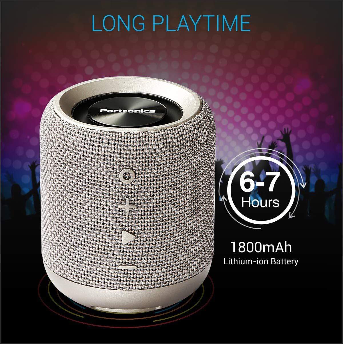 Portronics SoundDrum Bluetooth Stereo Speaker-Bluetooth Speakers-dealsplant
