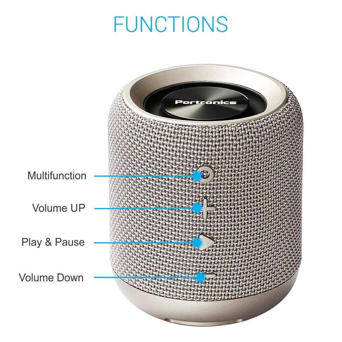 Portronics SoundDrum Bluetooth Stereo Speaker-Bluetooth Speakers-dealsplant