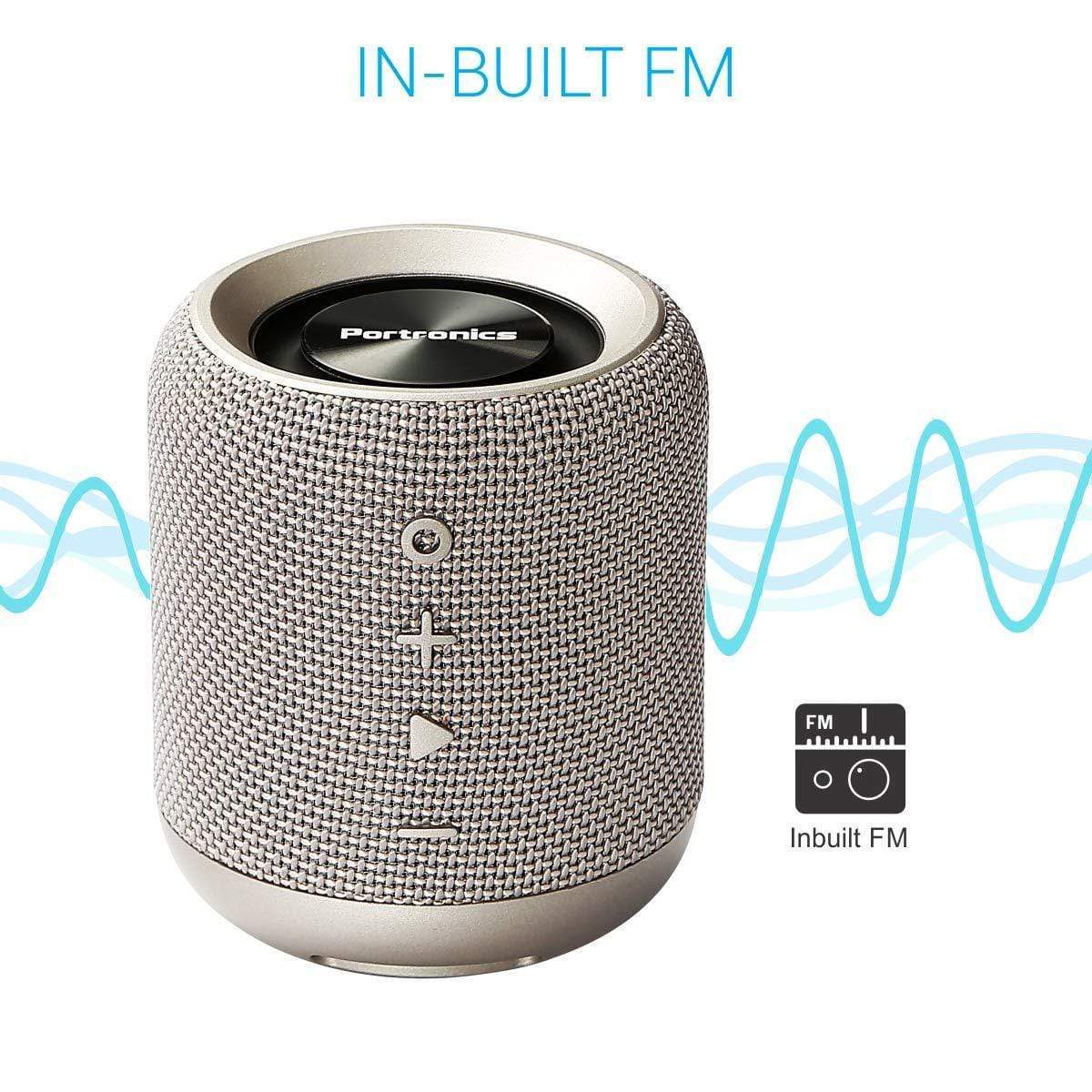 Portronics SoundDrum Bluetooth Stereo Speaker-Bluetooth Speakers-dealsplant