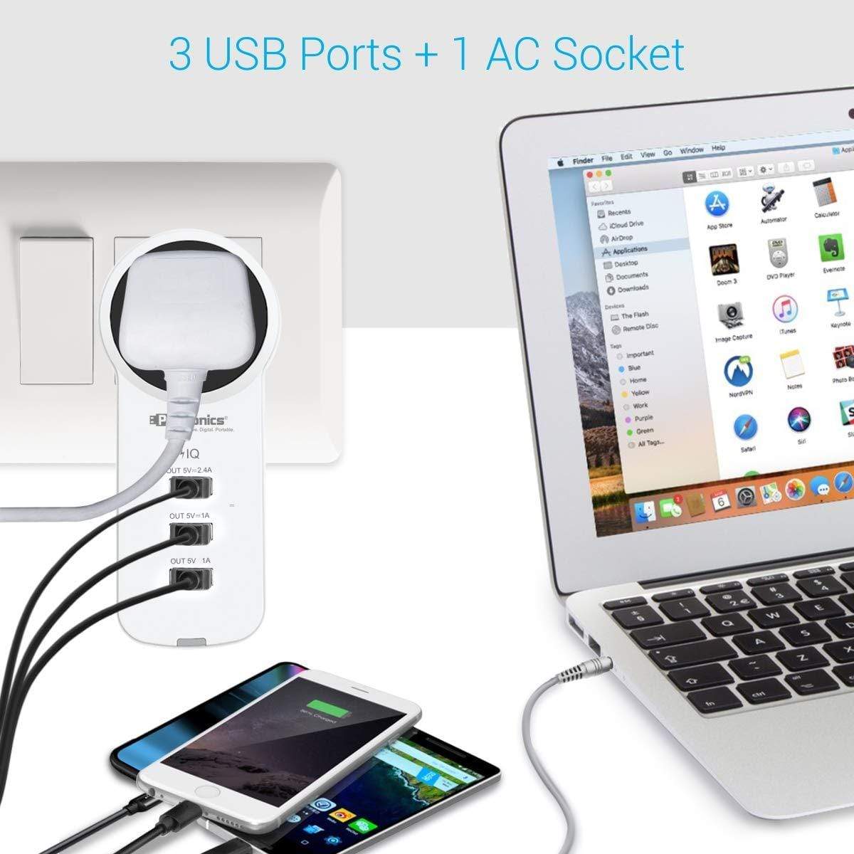 Portronics UniPower POR-077 Intelligent Portable Universal Desktop Charging Hub Station-Charger Pad-dealsplant