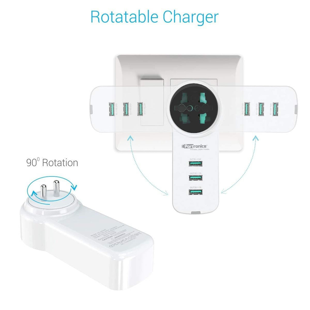 Portronics UniPower POR-077 Intelligent Portable Universal Desktop Cha