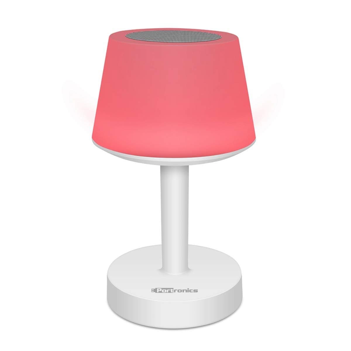 Portronics iLUMI, a Portable LED Lamp with Bluetooth Speaker, Color Changing LED Mood Light-LED Bluetooth Speaker-dealsplant