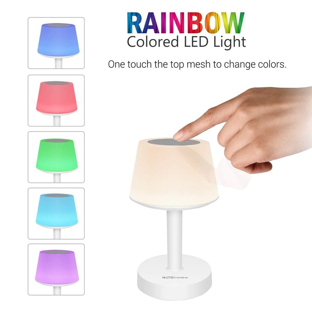 Portronics iLUMI, a Portable LED Lamp with Bluetooth Speaker, Color Ch
