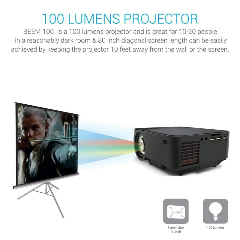 Portronics Beam 100 plus POR 624 Portable LED Projector-LED Projector-dealsplant