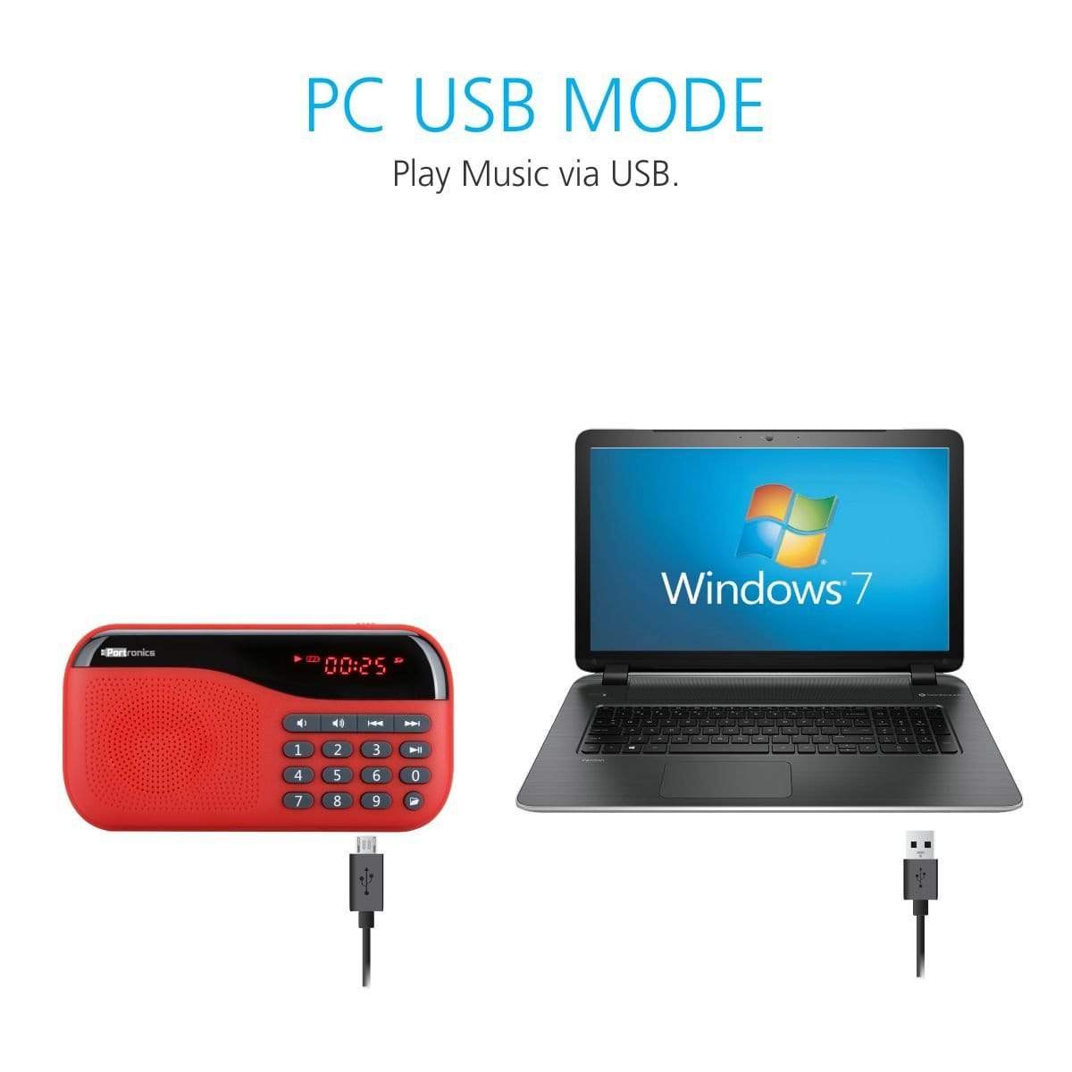 Portronics Plugs Portable Speaker with FM & MicroSD card Support-Portable Speaker-dealsplant