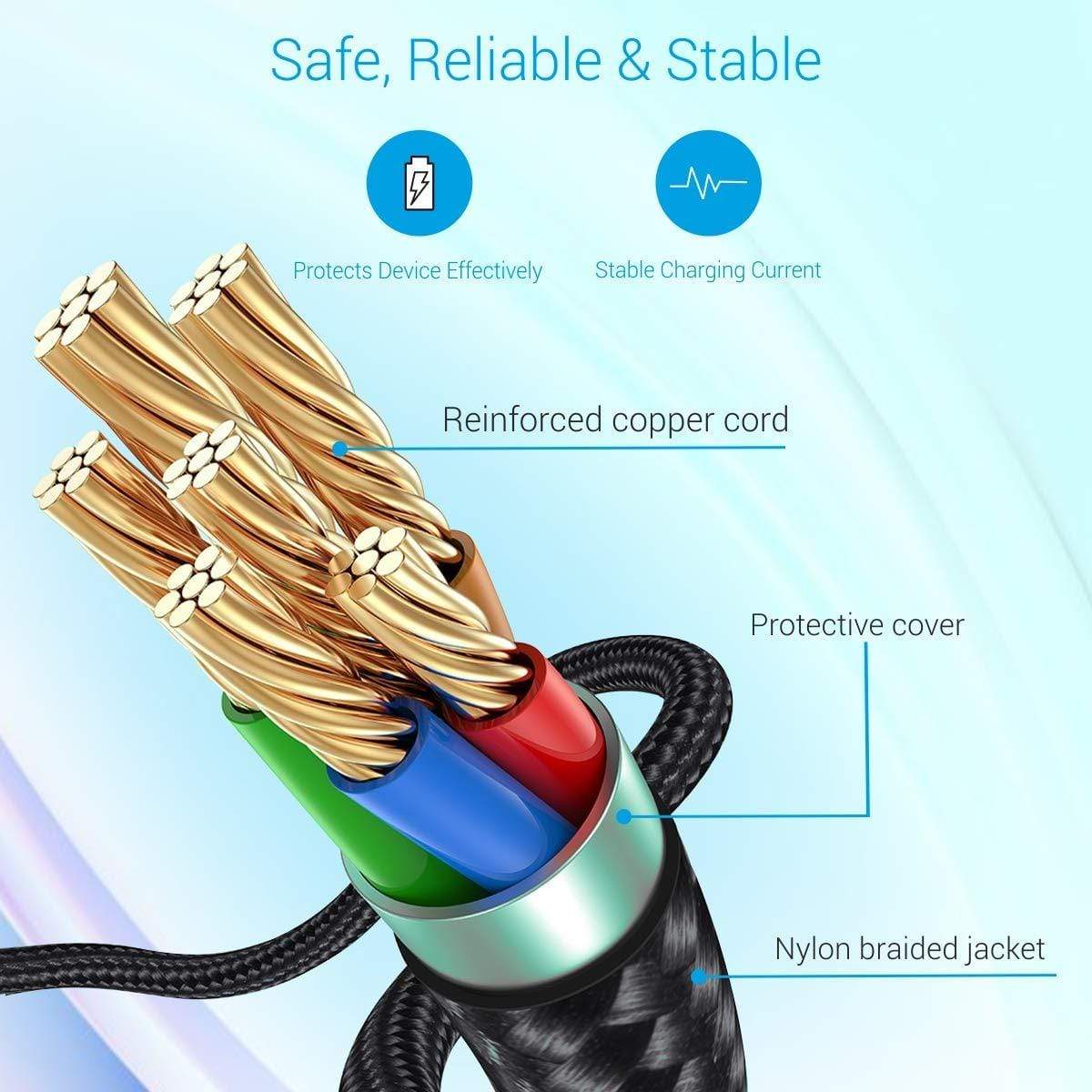 Portronics Konnect A POR-1173 1M Type-C to Type-C Cable with PVC Heads-USB CABLE-dealsplant