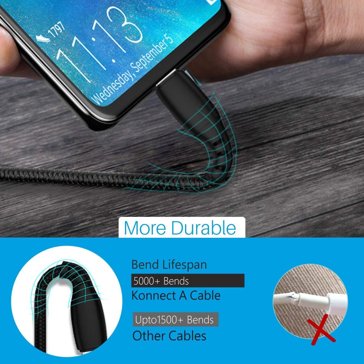 Portronics Konnect A POR-1173 1M Type-C to Type-C Cable with PVC Heads-USB CABLE-dealsplant