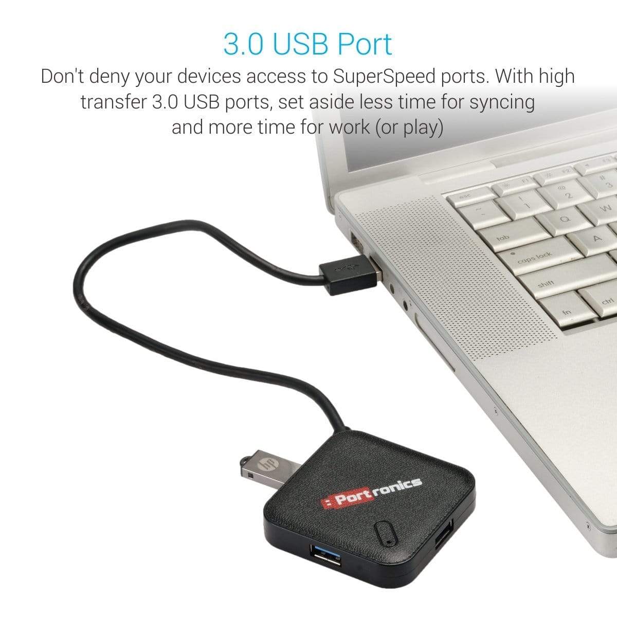 Portronics POR-697 MPort 34 USB 3.0 with 4-Port-USB HUB-dealsplant
