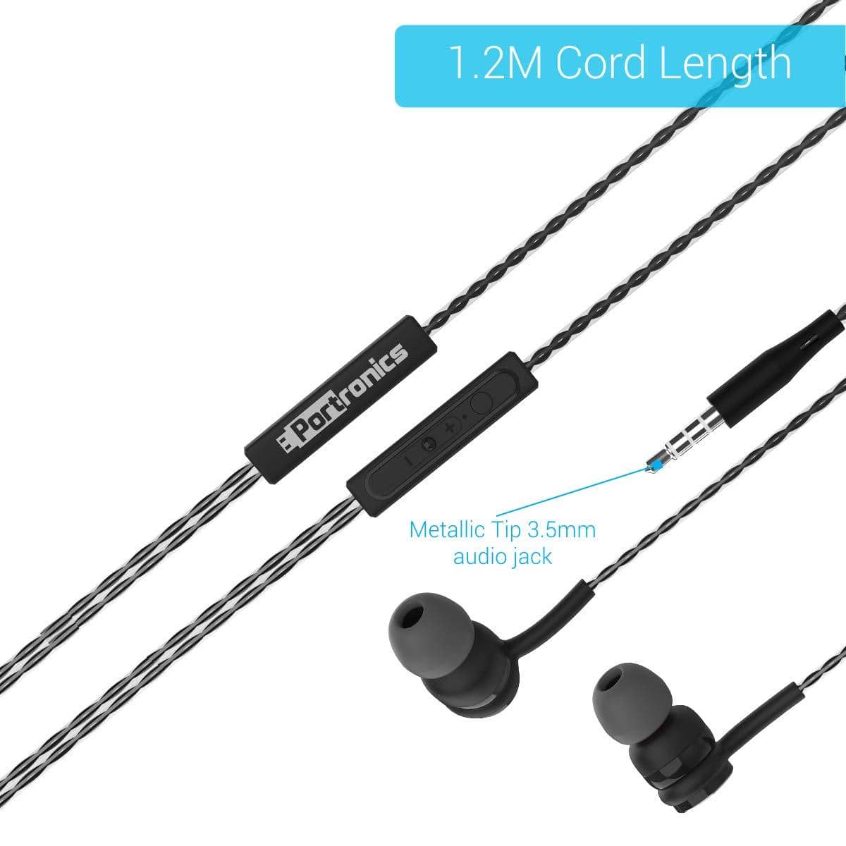 Portronics Conch Gama in-Ear Wired Earphone-Wired Earphone-dealsplant