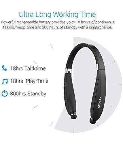 Portronics Harmonics 200 POR-927 Wireless Stereo Headset with Faster & Stable Connectivity.-Wired Head phone-dealsplant