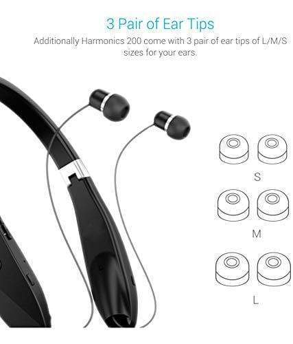 Portronics Harmonics 200 POR-927 Wireless Stereo Headset with Faster & Stable Connectivity.-Wired Head phone-dealsplant