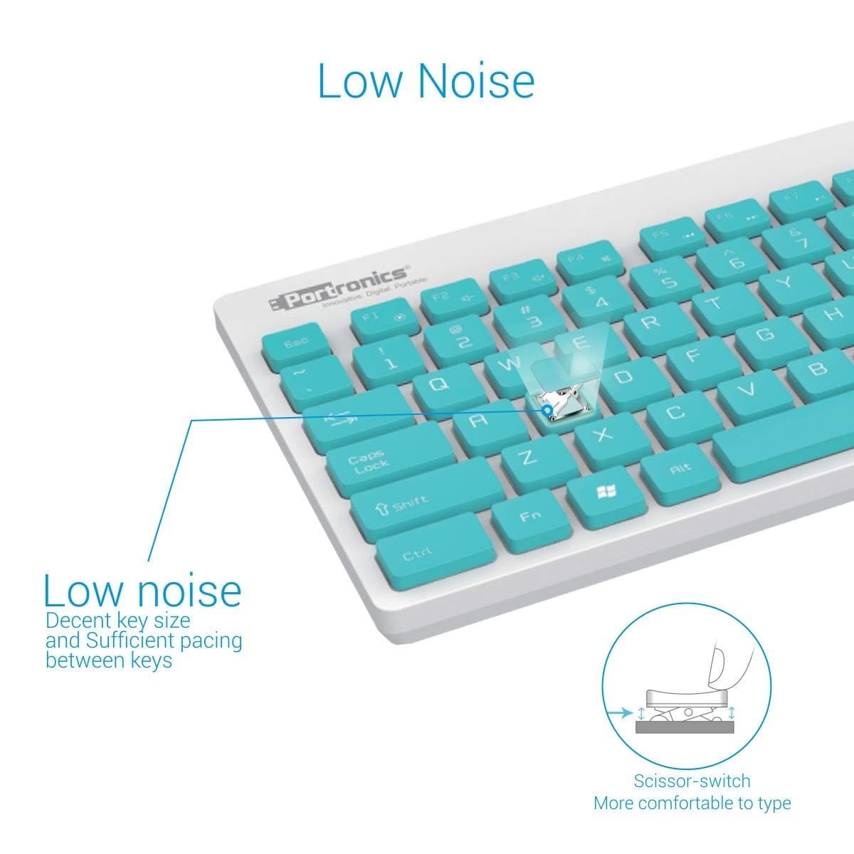Portronics Key2-A Combo of Multimedia Wireless Keyboard & Mouse-Wired Keyboard-dealsplant